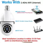 Immutable 2MP HD Bulb Type PTZ Indoor HD CCTV Wireless Camera | Security Camera Security Camera  