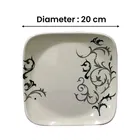SILVER SPOON Melamine Square Half Plate 