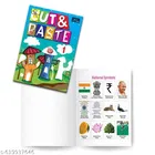 Kids Book of Cut & Paste Set of 2 Early Learning Activity Books for Children Creative Scissor Skills Practice Craft Workbook Brain Development Homeschooling Toddlers Kindergarten Preschool Fun Learning
