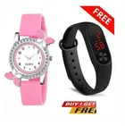 Analog & Digital Watch Combo for Girls (Multicolor, Pack of 2)
