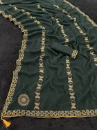 Crepe Solid Saree for Women 