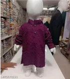 RK TRADERS Solid Chikankari Kurta Set for Boys 