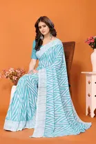 Georgette Printed Saree for Women 