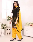Crepe Floral Punjabi Suit for Women 