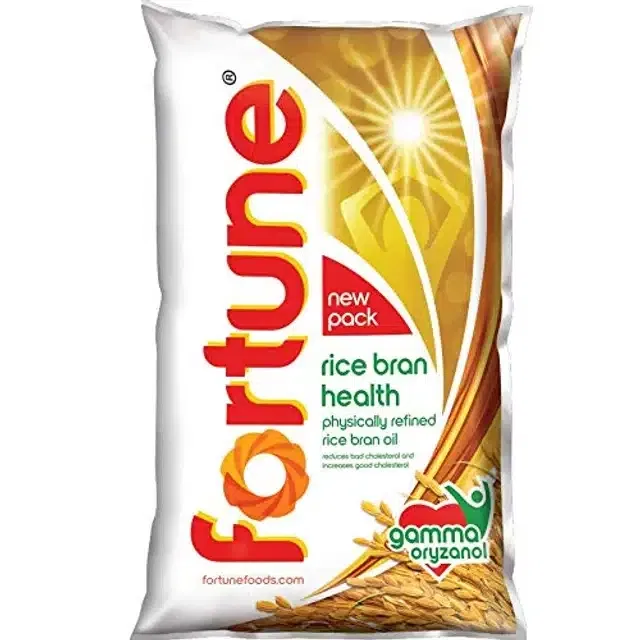 फॉर्च्यून हेल्थ रिफाइंड राइस ब्रान ऑयल (पाउच) 750 g