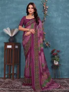 Georgette Printed Saree for Women 