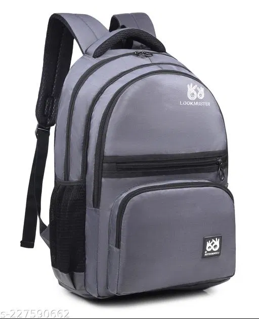 Nylon Backpack for Men & Women, Grey
