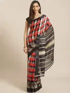 शारदा क्रिएशन खादी प्रिंटेड साड़ी 