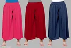 Palazzos for Women, Pack of 3 