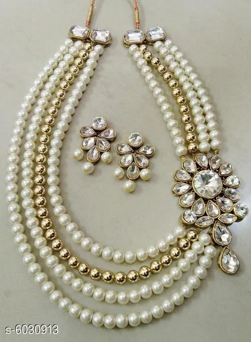 Amazing Traditional Jewellery Set for Women, White