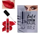 Non Transfer Lip Gloss with Kajal (Multicolor, Set of 2)