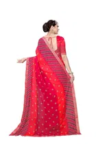 कानूड़ा फैंसी विमेंस जॉर्जेट फ्लावर प्रिंटेड साड़ी 