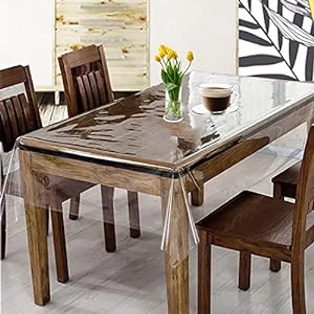 PVC Printed 4 Seaters Table Cover (Multicolor, 40x60 inches)