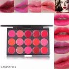 15-colors Matte Lipstick Palette Waterproof Moisturizing Velvet Lip Gloss Plate Sexy Red Lip Makeup Set Cosmetics Women