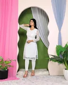 Net Kurti for Women,  White  
