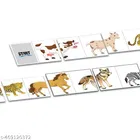 Let's link animals & What's the time ? Puzzle Game for Kids, Set of 2