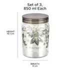 Crest Printed Container 3pc Set 850 ml 