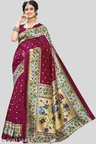 Art Silk Printed Saree for Women 