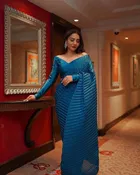सिद्धिदाता टेक्सटाइल डायमंड साटन विमेंस फुल क्रश्ड डिजिटल प्रिंटेड साड़ी विद अन-स्टीट्च्ड ब्लाउज पीस 