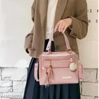 PU Solid Satchel Bag for Women