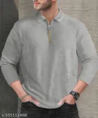 Cotton Blend T-shirt for Men, Grey 