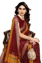 Georgette Printed Saree for Women 