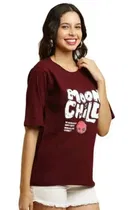 Round Neck Printed T-Shirt for Women 