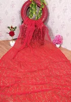 Net Solid Saree for Women 