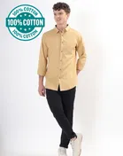 100% Cotton Full Sleeves Solid Shirt for Men 