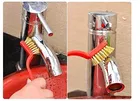 REALISTIC AIRCOOL 3 Pc Mini Wire Brush Set -Brass | Nylon | Stainless Steel Bristles, Pack of 3