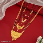 Gold Mangalsutra Set for Women, Pack of 4 