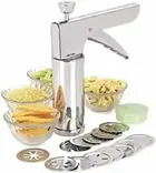 K Kudos Stainless Steel Bhujiya Maker Press With Different Types Of Jalies 