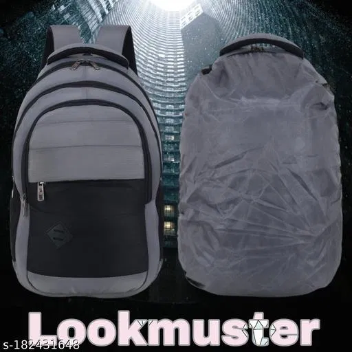 Nylon Backpack for Men & Women, Grey