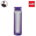 CELLO H2O Round Unbreakable Plastic Water Bottle 1 Liter, Purple