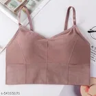 Viscose Spandex Bra for Women, Peach 