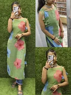 Floral Print Georgette Kurti for Women 