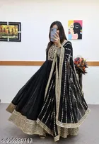 Embroidered Kurta Set with Dupatta for Women 