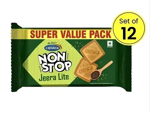 Cremica Jeera Lite Biscuits, 12X78 g (Pack Of 12)