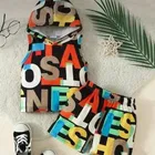 Cotton Blend Printed Clothing Set for Boys 