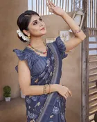 Art Silk Printed Saree for Women 