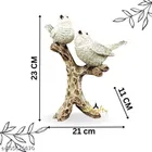 Resin Two Birds Decorative Showpiece 