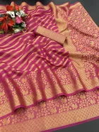 Organza Printed Saree for Women 