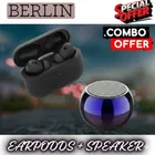 Wireless Bluetooth Speaker + Earbuds With Charging Case, 5.4 Bluetooth Version ,BLACK, 