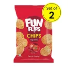 Fun Flips Tangy Tamato Potato Chips 42 g (Pack of 2)