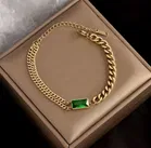 Stainless Steel Gold Plated Bracelet for Women, Gold