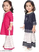 Rayon Kurta Set for Girls 