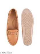 Shoetopia Solid Synthetic Loafers for Girls 