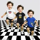 Cotton Blend Printed Clothing Set for Boys, Multicolour, Pack Of 3 