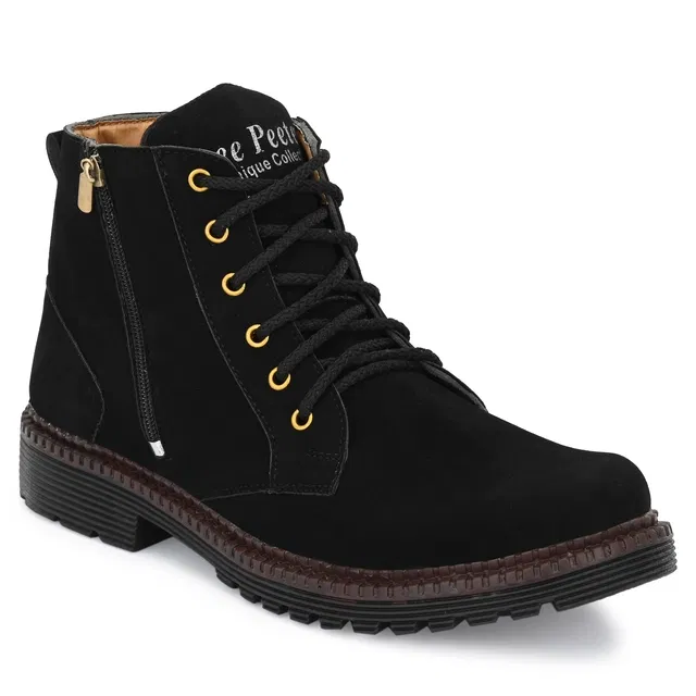 Boots for Men (Black, 8)