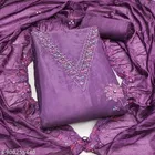 Silk Blend Embroidered Punjabi/All Over Suits for Women 